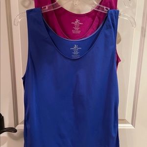 Jennifer Lauren Tanks (2) Blue/Pink Size 2X/3X